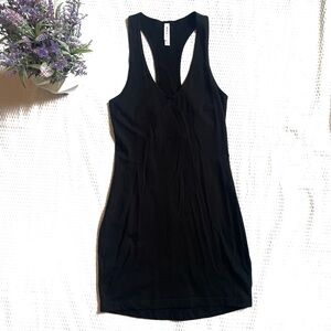 RVCA Black Cotton Blend Mini dress